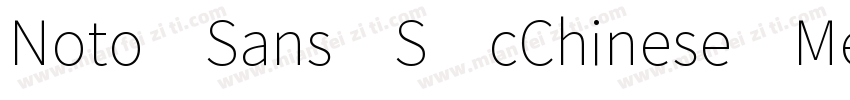 Noto Sans S cChinese Medium字体转换